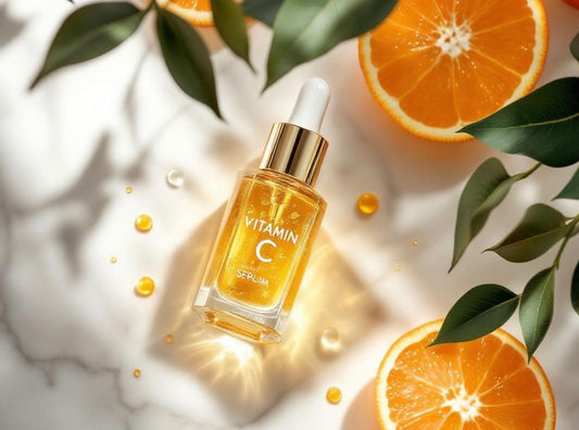 Vitamin C and Hyaluronic Acid Serum for Brightening and Hydrating the Skin