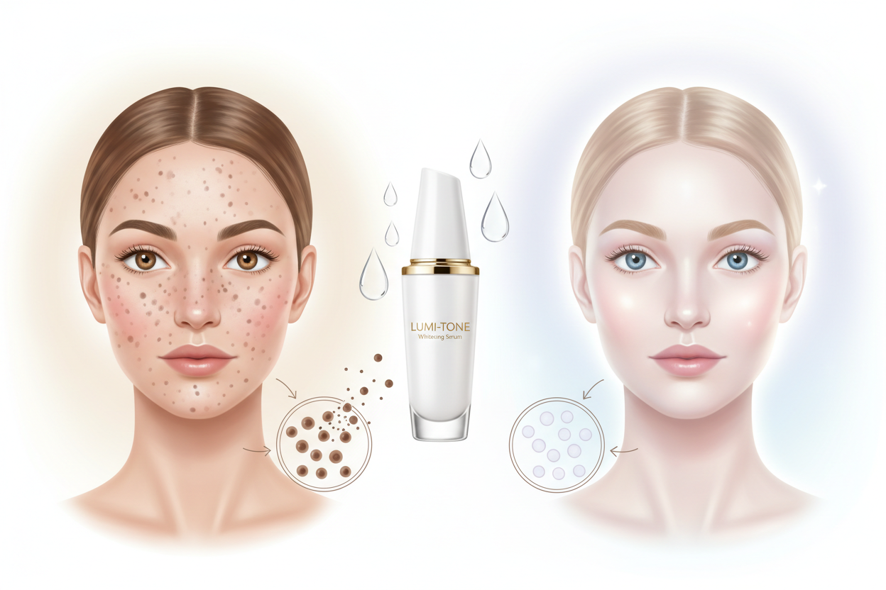 how whitening serum improve the color of your face and remove spot